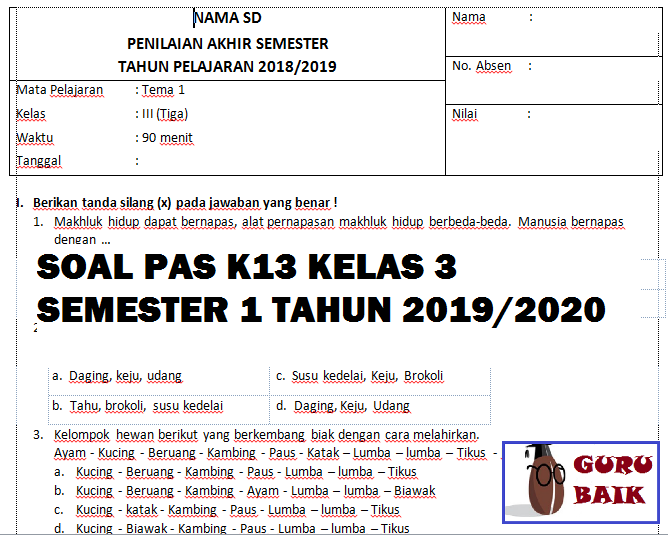 7 Rahasia Cepat Pakai Aplikasi Analisis Soal PAS K13 Kelas 6 Semester 1 Tahun 2026