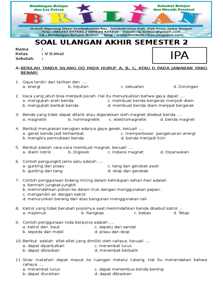 7 Rahasia Sukses Analisis Soal UAS SD Kelas 2 Kurikulum 2013 Semester 1 yang Wajib Tahu