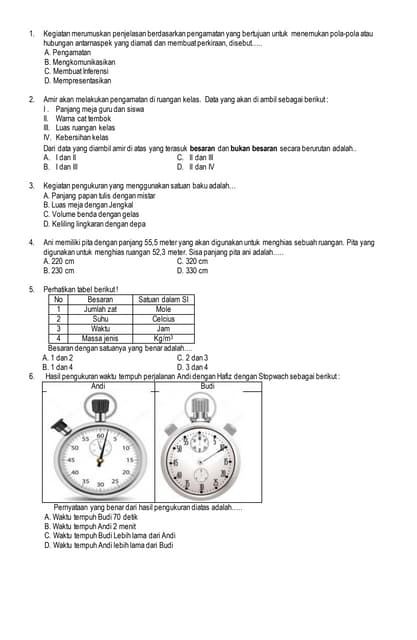 analisis butis soal tema 1 kelas 4