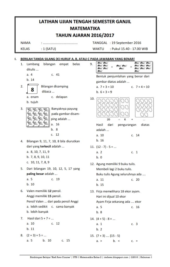 Jangan Salah Pilih Buku, 3 Fakta Penting Soal Kelas 1 SD Semester 2 Matematika yang Wajib Guru Tahu