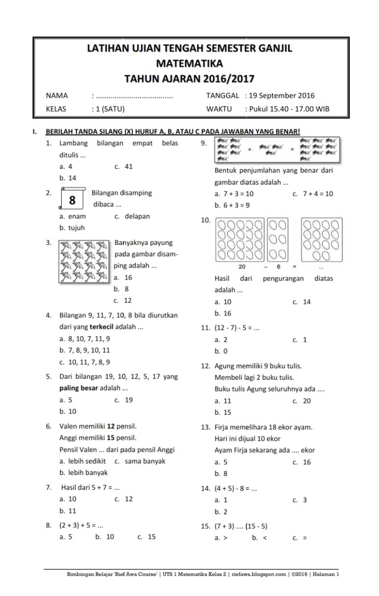 Jangan Salah Pilih Buku, 3 Fakta Penting Soal Kelas 1 SD Semester 2 Matematika yang Wajib Guru Tahu Jangan Salah Pilih Buku, 3 Fakta Penting Soal Kelas 1 SD Semester 2 Matematika yang Wajib Guru Tahu