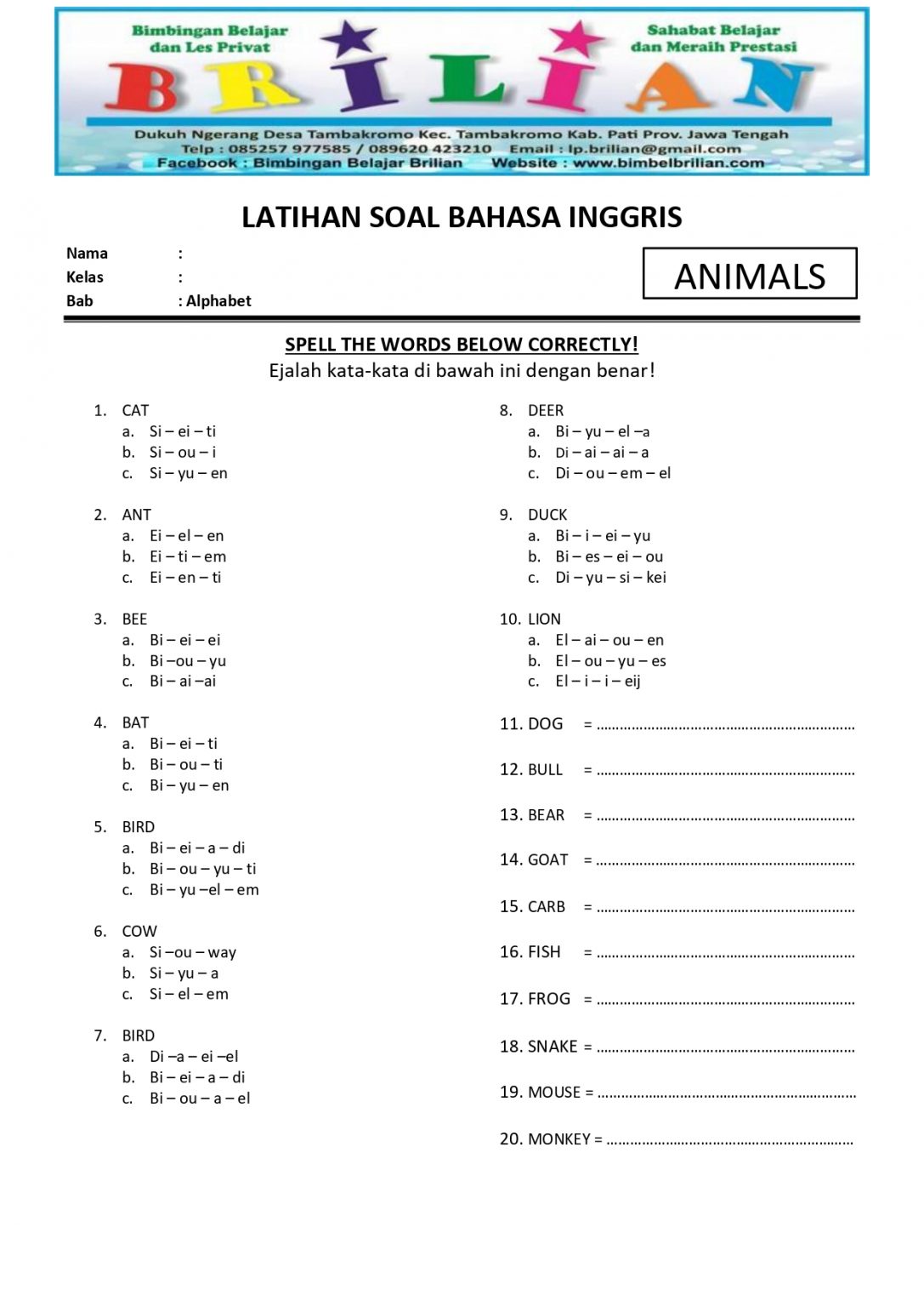 7 Rahasia Menguasai Soal Alphabet Kelas 4 SD Bahasa Inggris yang Jarang Diketahui