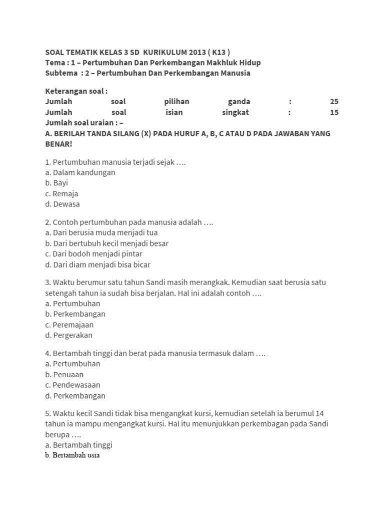 Rahasia Jawaban Soal Tematik Kelas 3 SD Tema 1 Subtema 2 Agar Nilai Anak Langsung Maksimal Rahasia Jawaban Soal Tematik Kelas 3 SD Tema 1 Subtema 2 Agar Nilai Anak Langsung Maksimal